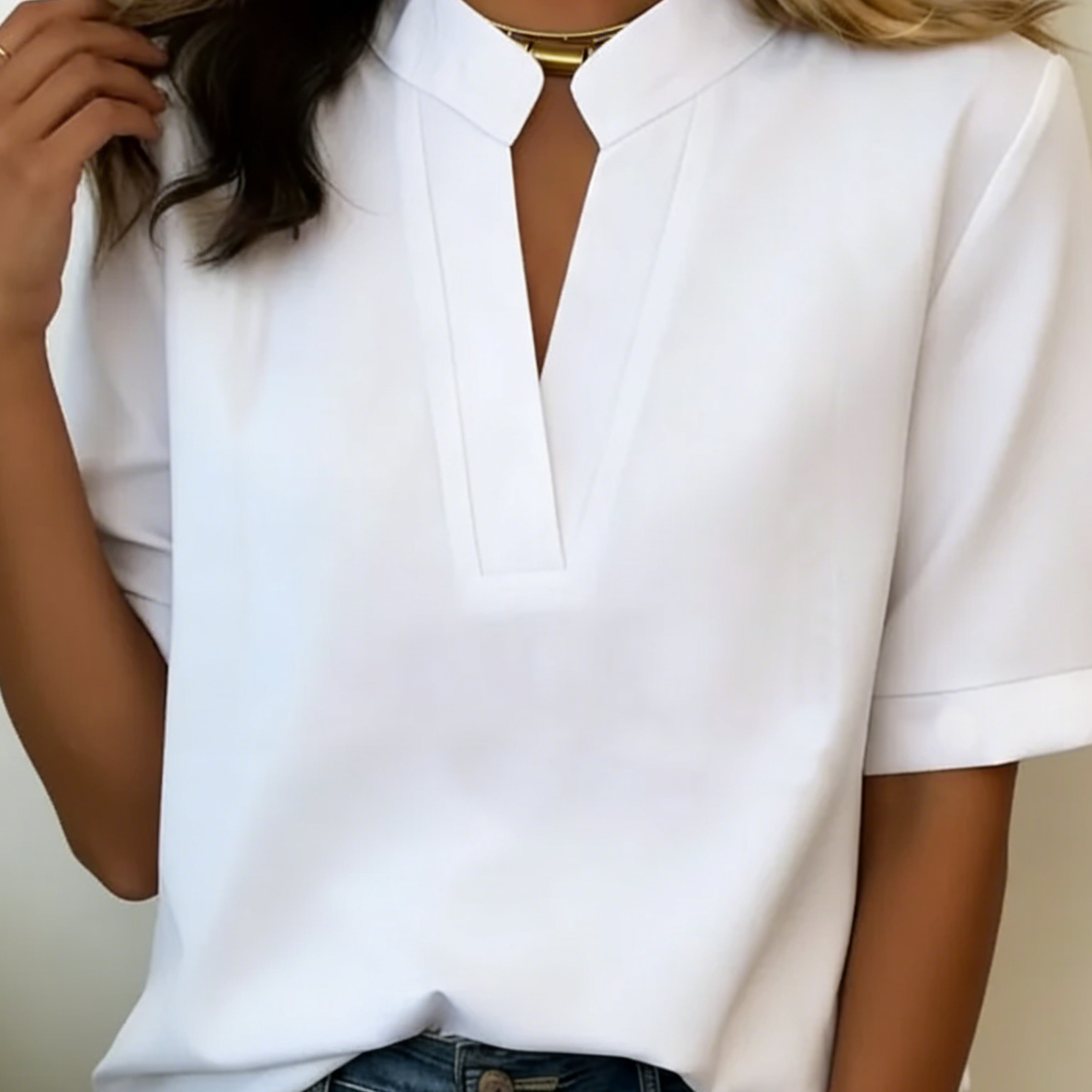 Caterina | Camicia a Maniche Corte Relaxed