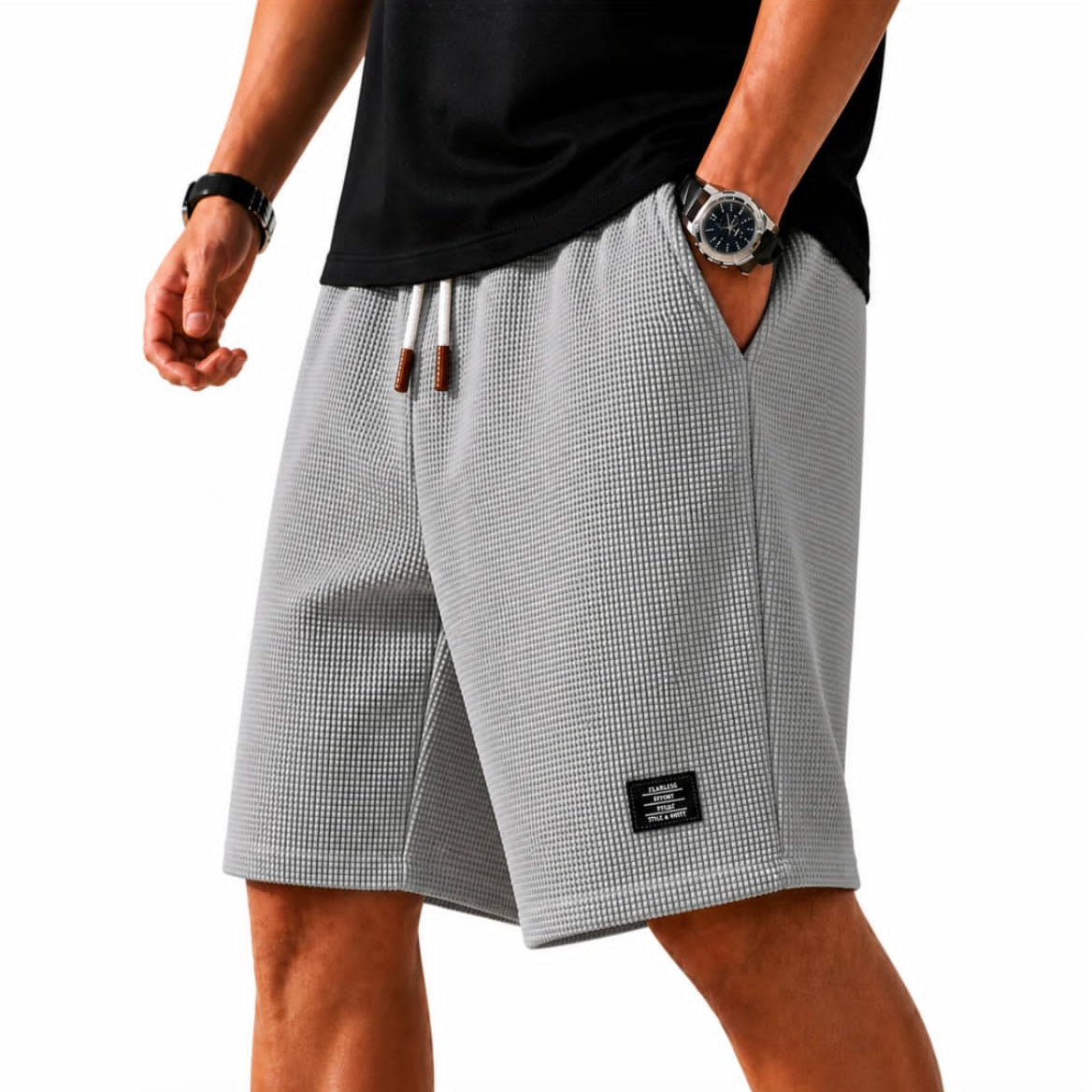 Filippo| Bermuda Capri in tessuto waffle