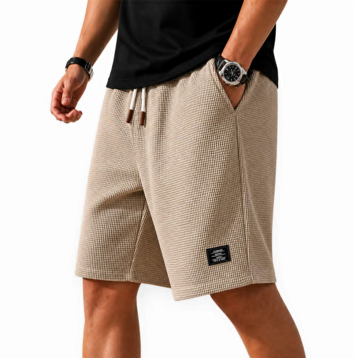 Filippo| Bermuda Capri in tessuto waffle