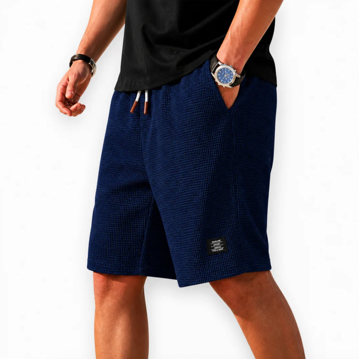 Filippo| Bermuda Capri in tessuto waffle
