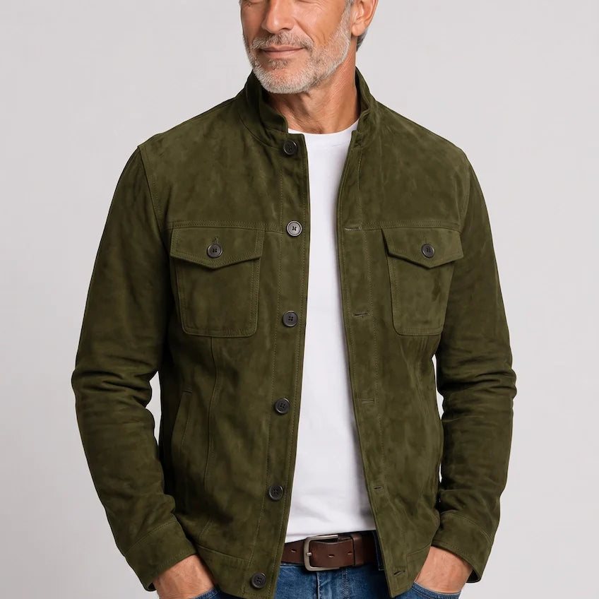 riccardo | Giacca in Scamosciato