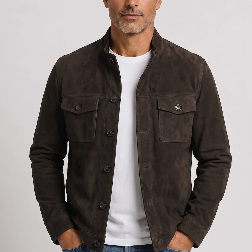 riccardo | Giacca in Scamosciato