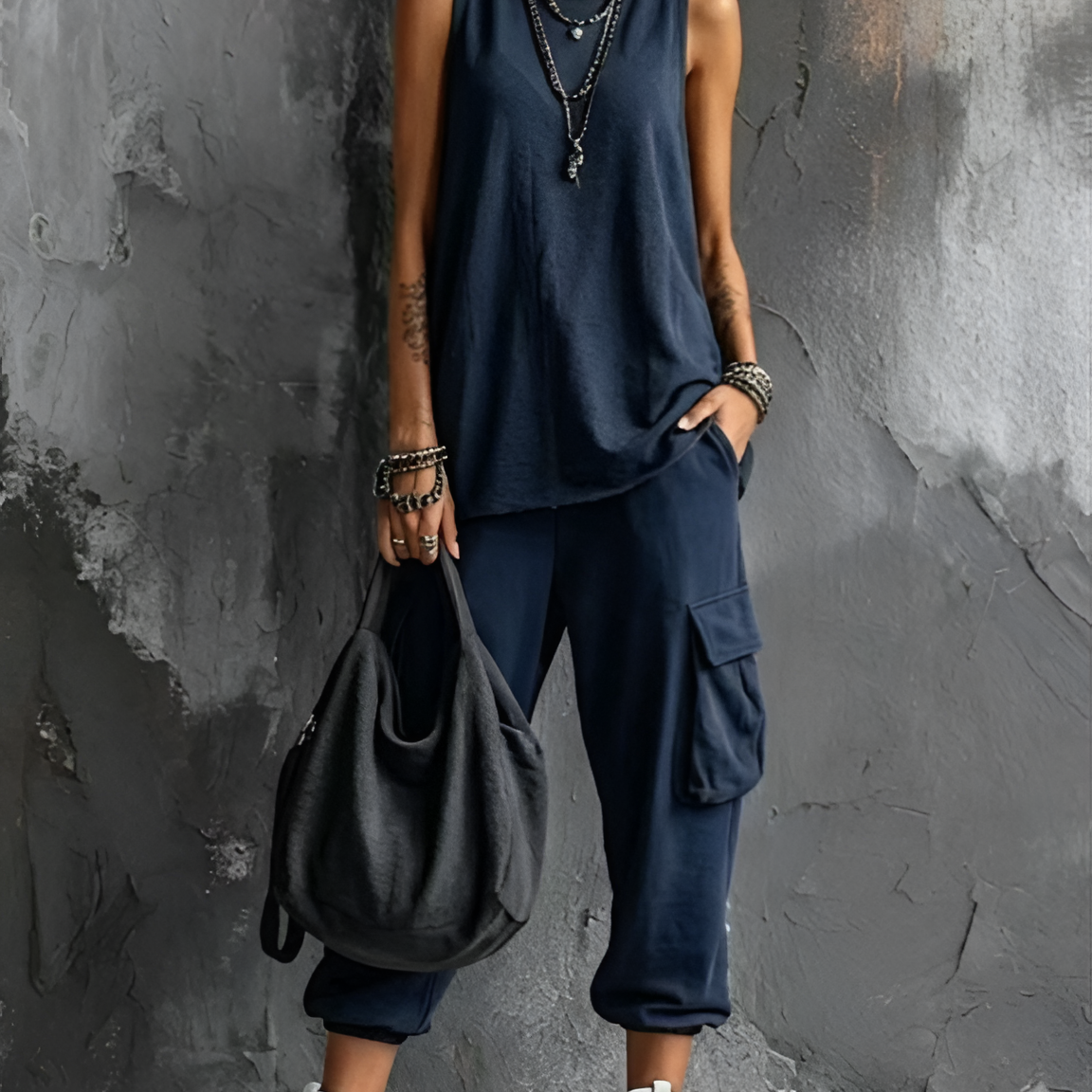 Alice | Completo Casual Morbido con Tasche